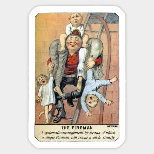 1881 The Life of a Fireman no.5 Sticker